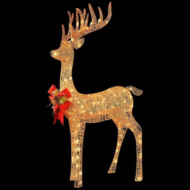 Standing Reindeer Lighted Display & Reviews Birch Lane